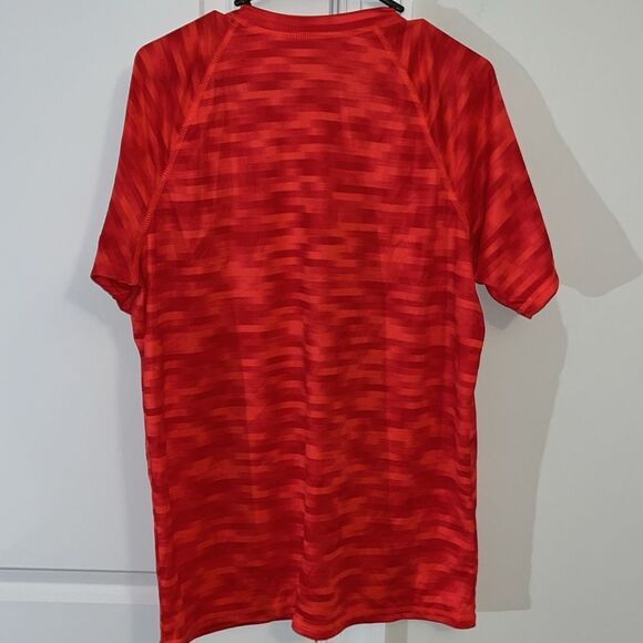 Nike Dri-Fit Digital Digi Camo Block Tennis T Shirt Print Neon Red M Classic - Picture 4 of 4